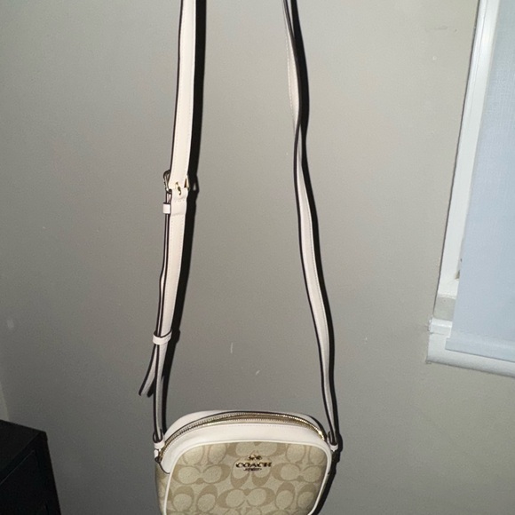 Coach Handbags - Coach Beige and Cream Crossbody Bag